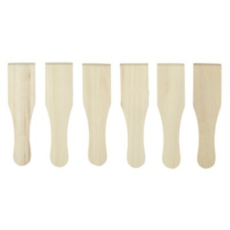 SPATULE A RACLETTE EN BOIS X6