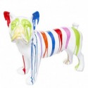 CHIEN RESINE COULURES COLOREES