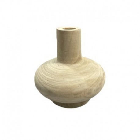 VASE EN BOIS  HAUTEUR 20CM