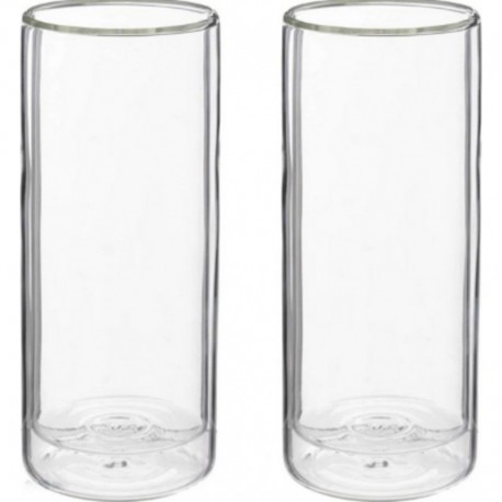 LOT DE 2 VERRES DOUBLE PAROI