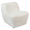 FAUTEUIL CHENILLE BLANC