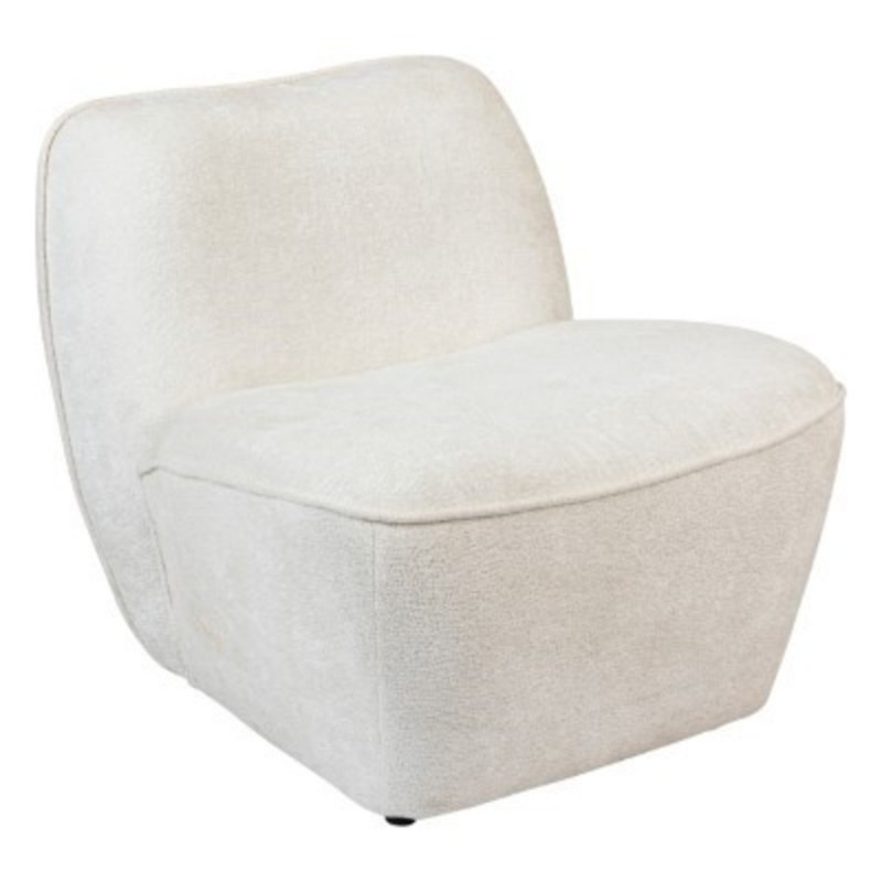 FAUTEUIL CHENILLE BLANC