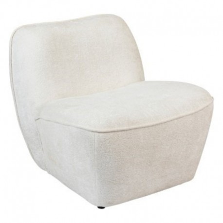 FAUTEUIL CHENILLE BLANC