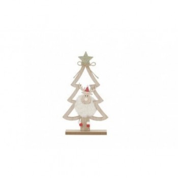 SAPIN EN BOIS AVEC RENNE