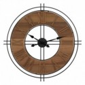 HORLOGE EN BOIS ET METAL