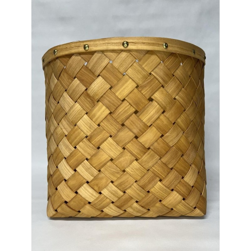 PANIER ROND EN BOIS CLAIR