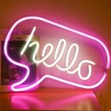 LAMPE LED EFFET NEON HELLO USB