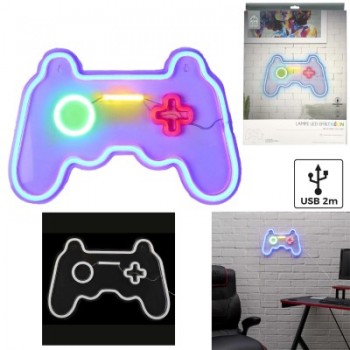 LAMPE LED EFFET NEON MANETTE