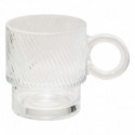 MUG M RAINURES TRANSPARENT