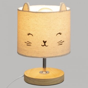 LAMPE DE CHEVET CHAT H.21CM