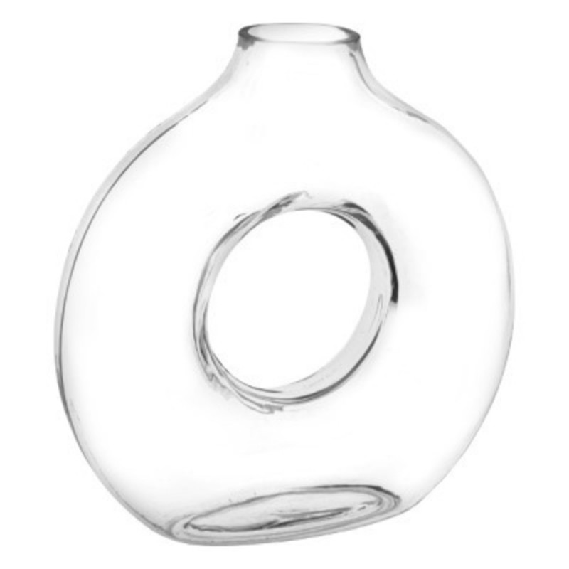 VASE EN VERRE TRANSPARENT