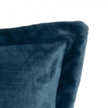 COUSSIN EN FLANELLE BLEU