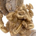 STATUE GANESH EN RESINE DORE