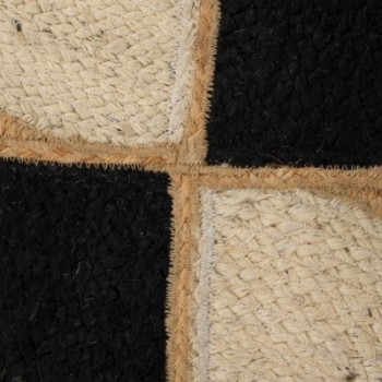 TAPIS EN JUTE DEMI CERCLES