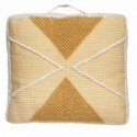 COUSSIN DE SOL TRICOT JAUNE ET