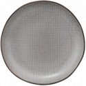 ASSIETTE PLATE GRISE EN