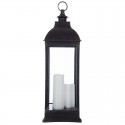 LANTERNE LED ANTIQUE NOIR