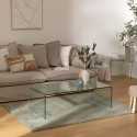 TABLE BASSE EN VERRE TREMPE