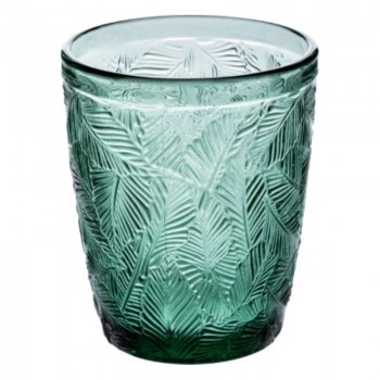 VERRE BAS 30CL MOTIF FEUILLE