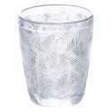 VERRE BAS 30CL MOTIF FEUILLE