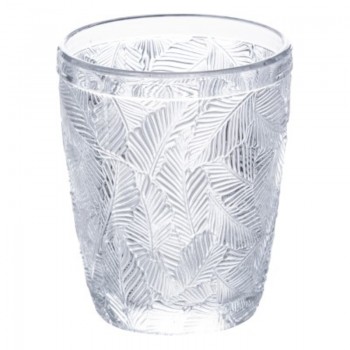 VERRE BAS 30CL MOTIF FEUILLE