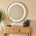 MIROIR METAL EFFET MARBRE