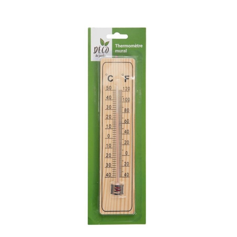 THERMOMETRE EN BOIS 21CM