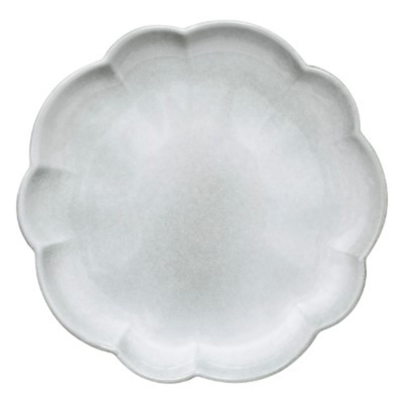 ASSIETTE PLATE FLEUR CELADON