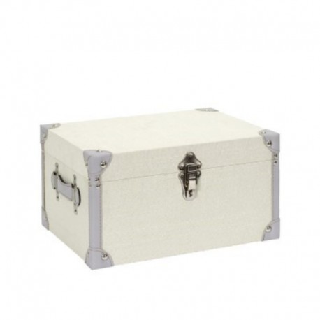 MALLE DE RANGEMENT BEIGE ET