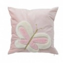 COUSSIN ENFANT PAPILLON ROSE