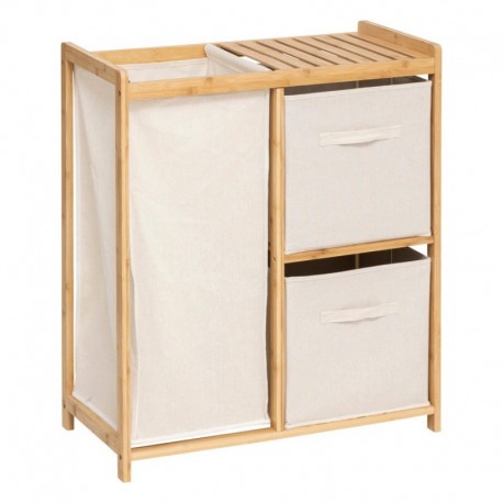 MEUBLE ETAGERE A LINGE BAMBOU