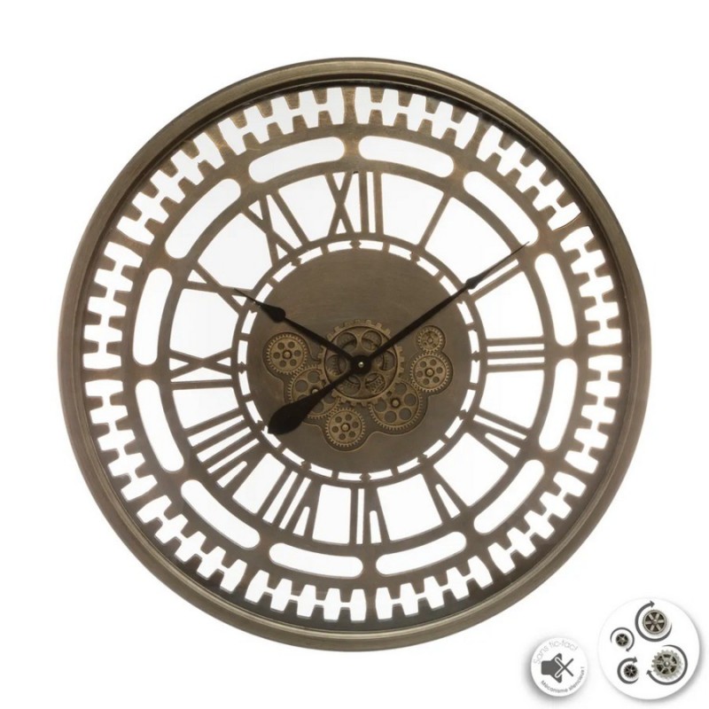 HORLOGE EZRA ENGRENAGES D.80CM