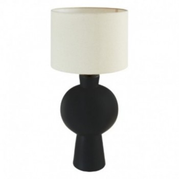 LAMPE EN CERAMIQUE NOIR H.59CM