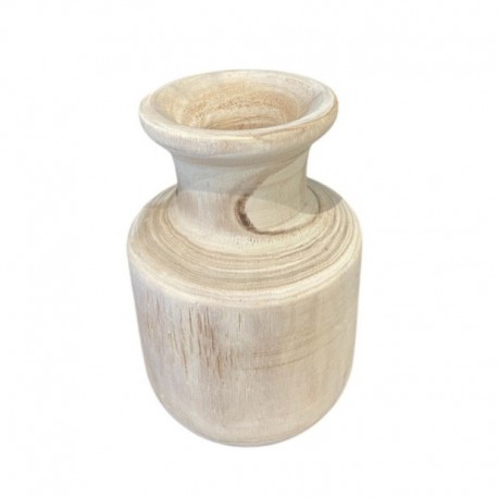 VASE EN BOIS 15.5X23CM