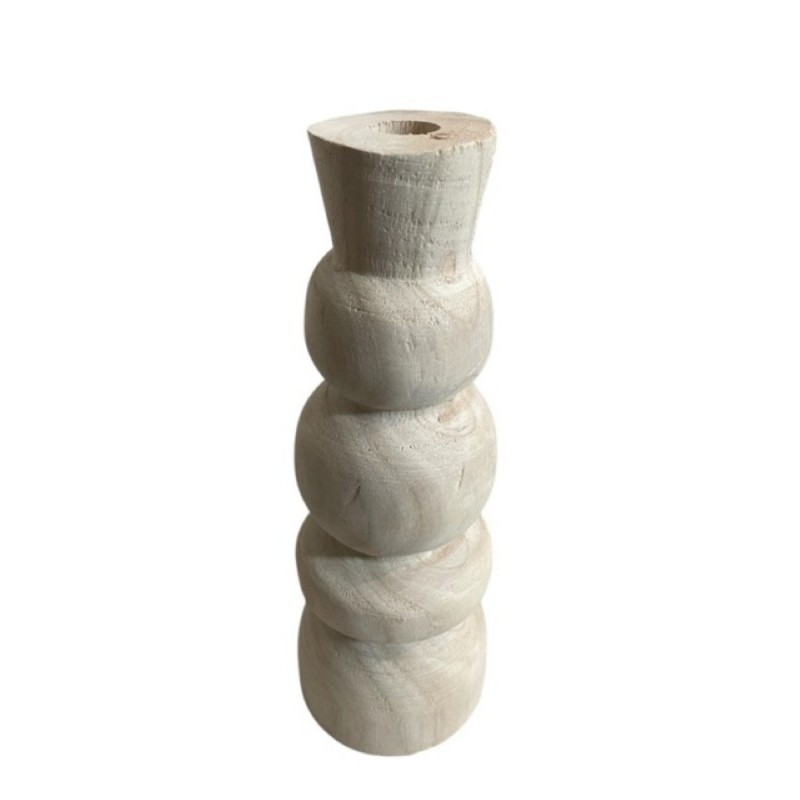 VASE EN BOIS 8X24CM