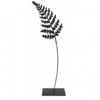 FLEUR DECORATIVE EN METAL NOIR