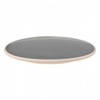 ASSIETTE PLATE ASMA GRIS