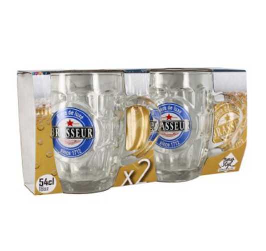 LOT DE 2 CHOPES A BIERE 48CL︱Lory