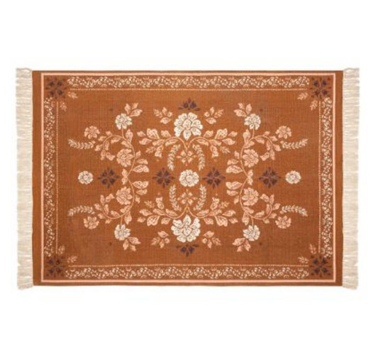 TAPIS MARRON IMPIME GYPSY︱Lory