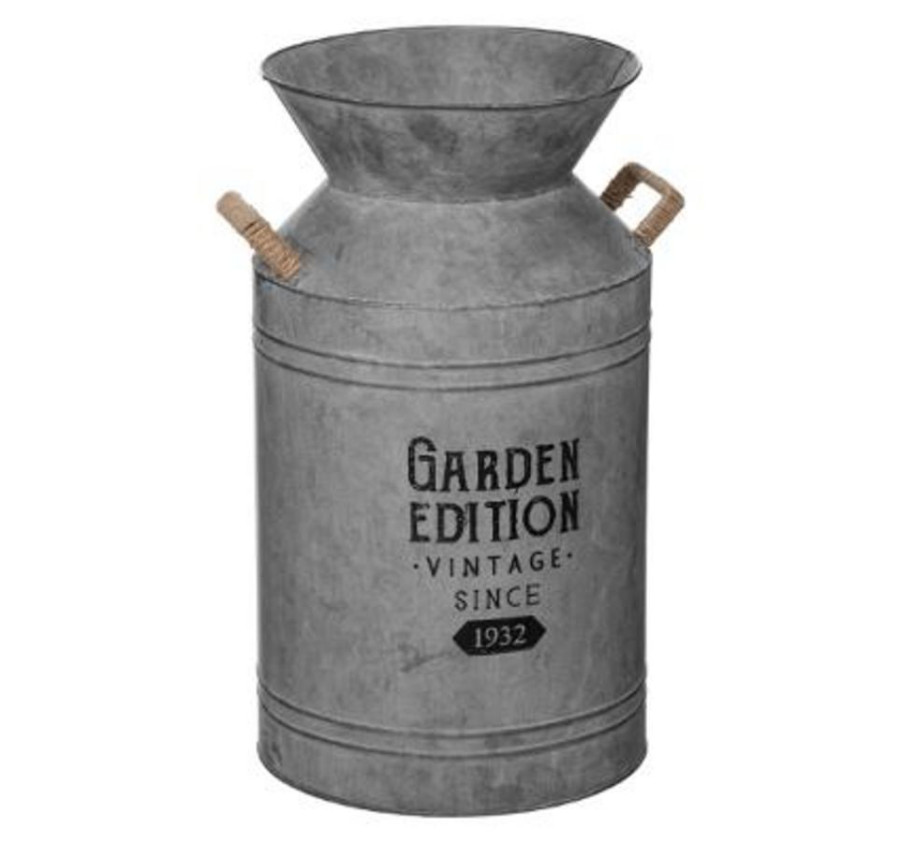 POT A LAIT DECO ZINC D26 H48