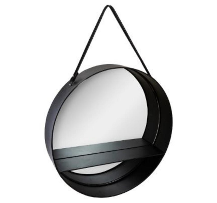 MIROIR ETAGERE BELT NOIR