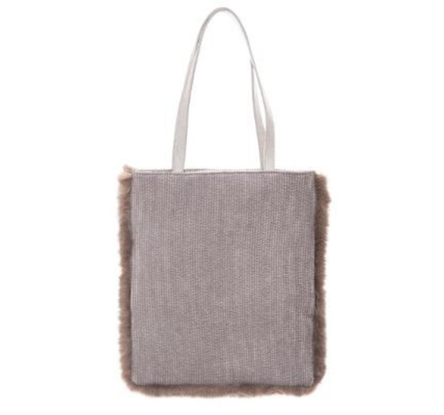 SAC FOURRURE LODGE 38X40 CM