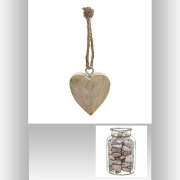 COEUR EN BOIS A SUSPENDRE︱Lory