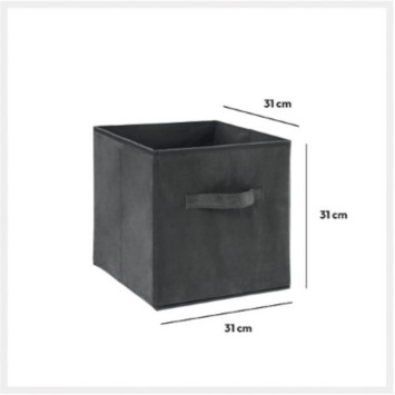 BOITE RANGEMENT VELOURS GRIS︱Lory