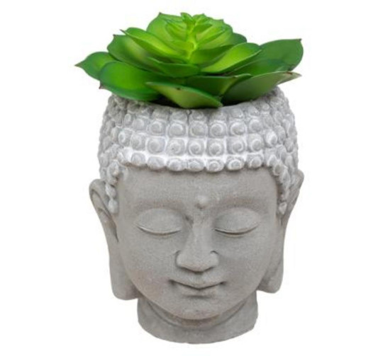 POT TETE DE BOUDDHA CIMENT︱Lory