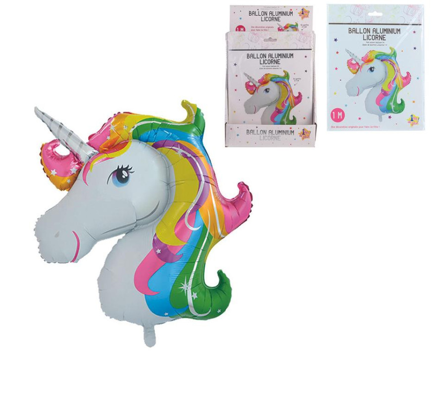 BALLON ALUMINIUM LICORNE 100CM