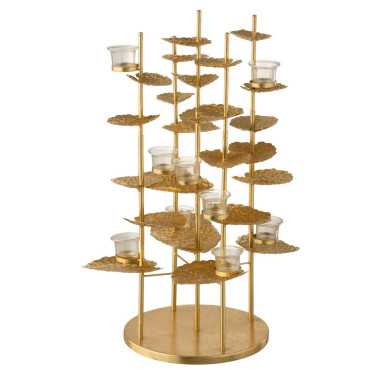 PHOTOPHORE FEUILLES EN ALUMI-︱Lory