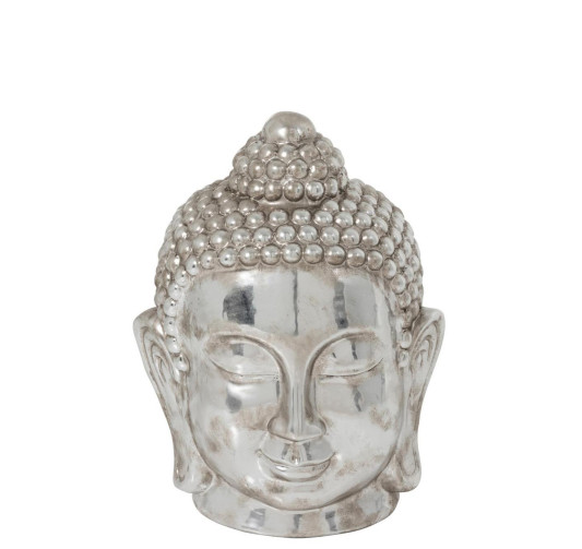 TETE DE BOUDDHA ARGENTE︱Lory