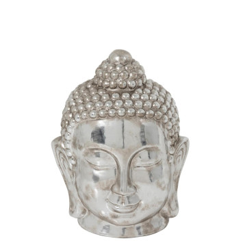 TETE DE BOUDDHA ARGENTE︱Lory