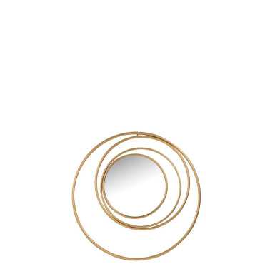 MIROIR 4 CERCLES METAL OR︱Lory